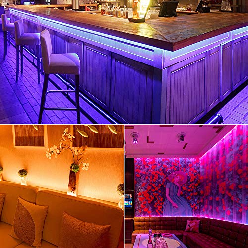 Tomshine Led Strips Lights 10M 300LEDs 5050 RGB SMD Colour Changing LED Lighting Strips with 44-Keys Ir Remote Controller Ip65 Waterproof for Home Kitchen Christmas Decorations