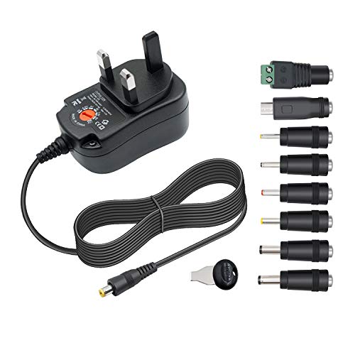 12W 3V 4.5V 5V 6V 7.5V 9V 12V Power Supply Universal Charger AC Adapter DC Charger For CCTV Router Camera BT Speaker Scanner TV BOX LED Lamp Keyboard Christmas Tree Light