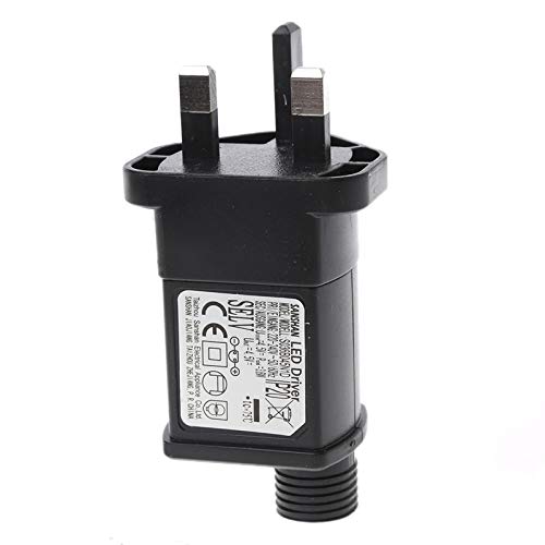 KLOVA Universal EU US UK Plug AC to DC 4.5V 800mA 2pin Class 2 Power Supply Adapter for LED Lights Battery Eliminator and more Devices
