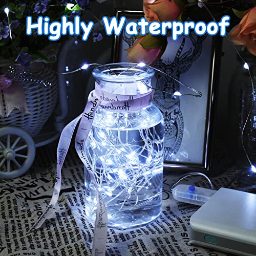 Etopgo USB Fairy Lights 5M/16Ft 50 LED Christmas Fairy LightsPlug in, 8 Lighting Modes Twinkle Fairy String Lights for Indoor, Outdoor, Bedroom,Party (Cool White)