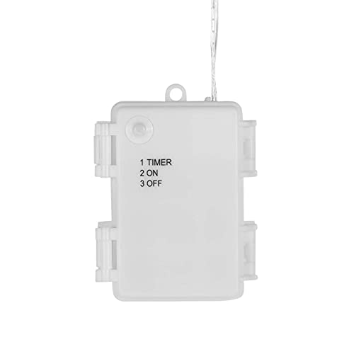 Lights4fun Christmas Indoor Fairy String Lights with 50 Warm White Micro LEDs on Silver Wire Battery Operated 4.95m