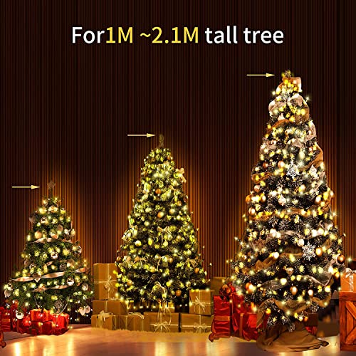 Christmas Tree Lights,400 LED Outdoor Cluster Christmas Lights 2m*16 Strands Warm White Fairy Lights Plug in Waterproof with Memory and 8 Lighting Modes Xmas Lights for Indoor Outdoor Decoration