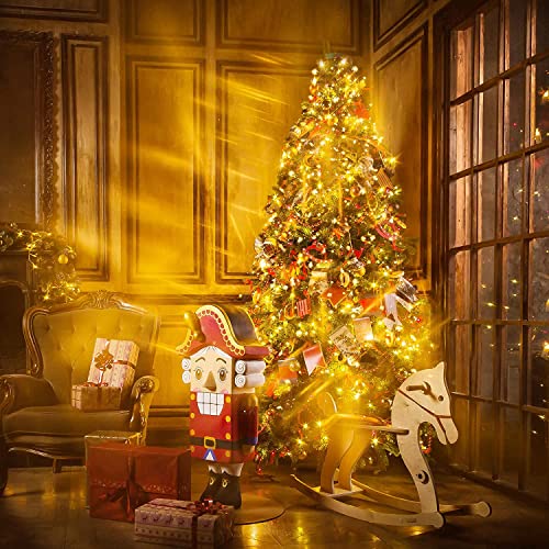 Christmas Tree Lights,400 LED Outdoor Cluster Christmas Lights 2m*16 Strands Warm White Fairy Lights Plug in Waterproof with Memory and 8 Lighting Modes Xmas Lights for Indoor Outdoor Decoration