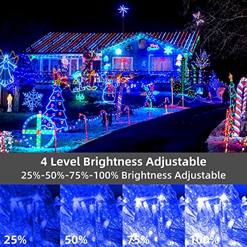 Heceltt Christmas Lights Outdoor Decorations, Extra Long 120m 1000LED Mains Powered Fairy Lights, Outside Waterproof Plug in String Lights for Xmas Festival Party Holiday Wedding Decor(Blue)
