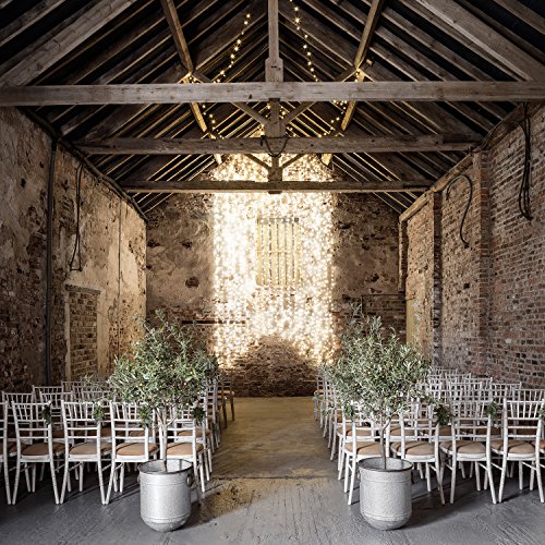 Lights4fun 2 x Set Deal of Outdoor Battery Operated Fairy Lights 50 Warm White LEDs with Timer