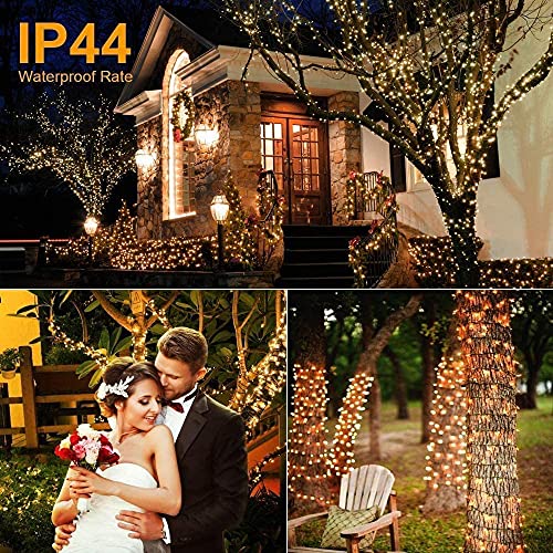 Avoalre String Lights 50M 2000 LEDs Warm White Christmas Light 8 Mode IP44 Waterproof Cluster Lights LED Fairy Light Mains Powered for Home Garden Patio Chirstmas Tree Xmas Wedding Decoration