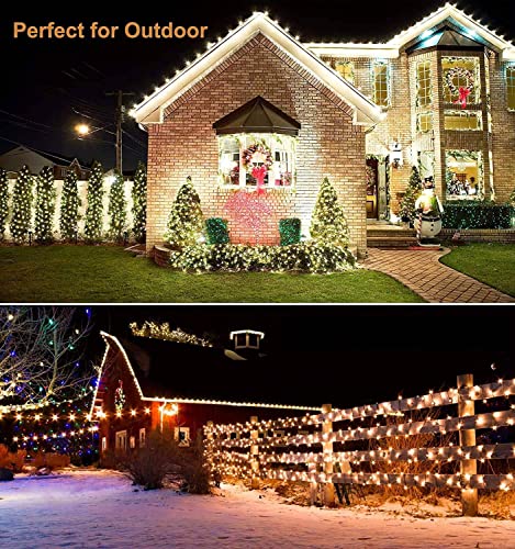 Avoalre String Lights 50M 2000 LEDs Warm White Christmas Light 8 Mode IP44 Waterproof Cluster Lights LED Fairy Light Mains Powered for Home Garden Patio Chirstmas Tree Xmas Wedding Decoration