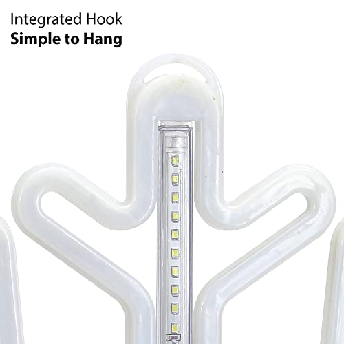 Taylor & Brown 40cm Pre-Lit Flashing Snowflake Light Christmas Silhouette Window Decoration Rope Lights 120 LED Lights Xmas Indoor/Outdoor Mains Powered (Multi Colour)