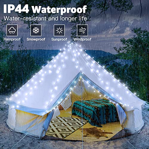 Ollny Outdoor Fairy String Lights - 80m 800 LED Long Cool White Waterproof Christmas Decoration Lights Mains Powered Plug in with Remote/Timer 8 Modes for Outside/Garden/Indoor/Wedding