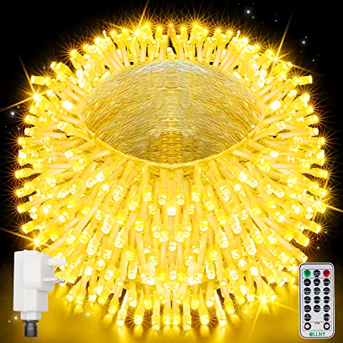 Ollny Fairy Lights Outdoor Garden - 64m 640 LED Long String Lights Mains Powered Waterproof Colour Changing, 11 Modes/Timer/Remote Indoor Lights for Outside/Bedroom/Party/Wall/Tree/Gazebo/Fence