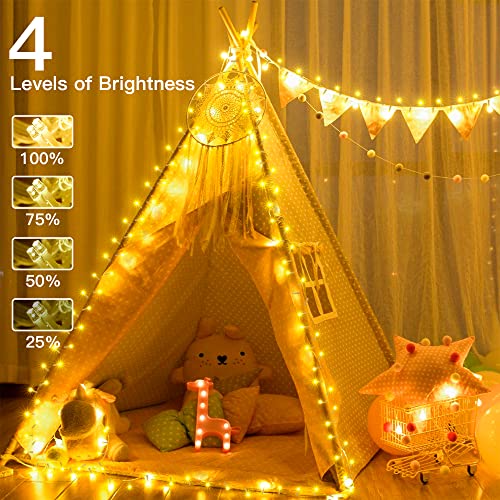 Ollny Fairy Lights Outdoor Garden - 64m 640 LED Long String Lights Mains Powered Waterproof Colour Changing, 11 Modes/Timer/Remote Indoor Lights for Outside/Bedroom/Party/Wall/Tree/Gazebo/Fence