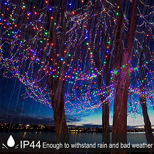 JNGLGO String Lights, Christmas Lights 50m 500 LED Fairy Lights Mains Powered, Waterproof, 8 Modes, Fairy Lights Indoor/Outdoor for Christmas Decorations, Garden, Party, Wedding (Multicolour)