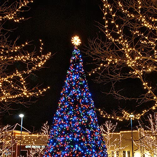 JNGLGO String Lights, Christmas Lights 50m 500 LED Fairy Lights Mains Powered, Waterproof, 8 Modes, Fairy Lights Indoor/Outdoor for Christmas Decorations, Garden, Party, Wedding (Multicolour)