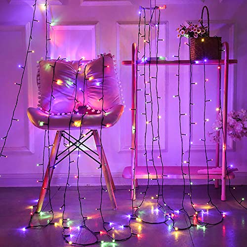 JNGLGO String Lights, Christmas Lights 50m 500 LED Fairy Lights Mains Powered, Waterproof, 8 Modes, Fairy Lights Indoor/Outdoor for Christmas Decorations, Garden, Party, Wedding (Multicolour)