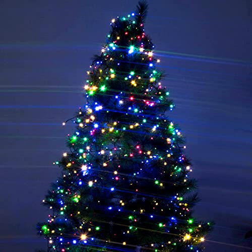 JNGLGO String Lights, Christmas Lights 50m 500 LED Fairy Lights Mains Powered, Waterproof, 8 Modes, Fairy Lights Indoor/Outdoor for Christmas Decorations, Garden, Party, Wedding (Multicolour)