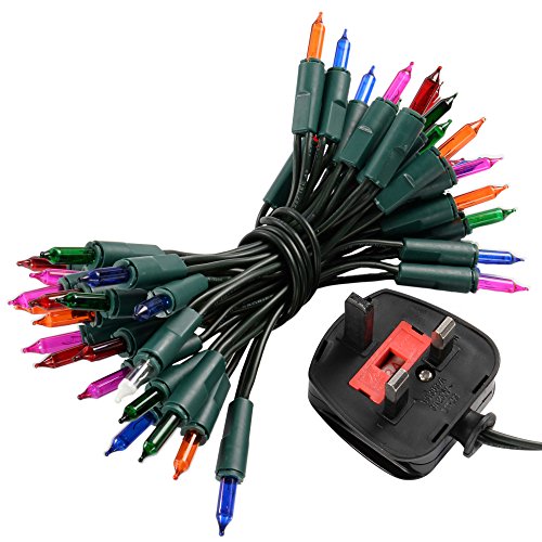 WeRChristmas Fairy Lights String Christmas Tree Decoration, 5 m - 40-Piece, Multi-Colour