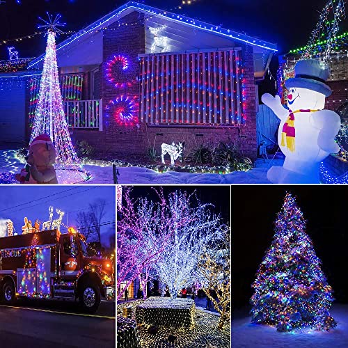 Chipark Fairy String Lights Mains Powered 20m/66ft 200 LED Lights Plug in Outdoor Garden Christmas Lights Waterproof & 8 Modes for Outdoor Indoor Party Christmas Tree Decorations(Multi Colour)