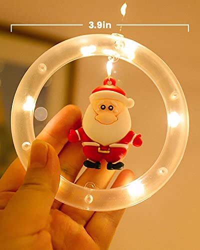MOXTOYU LED Fairy Lights, 3M 120 LED String Light with Hooks, USB Christmas Fairy Light, Christmas Gifts Window Decoration Light for Christmas Party, Indoor, Outdoor, Curtain Decorations (Warm White)