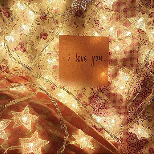 MUCHER String Lights Star Fairy Lights with 6M 40 LED Decorative Lighting for anywhere (Warm White)