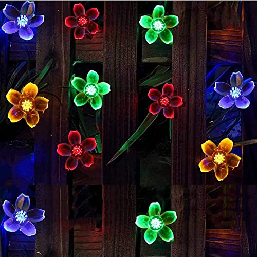 Fairy Lights Battery Operated 88 LEDs 9M Cherry Blossom String Lights Christmas Decorations Waterproof Flower Lights for Indoor Bedroom Xmas Tree Outdoor Yard Garden Decor Christmas Party Living Room