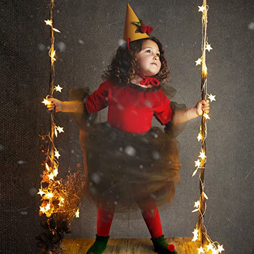 LiyuanQ Plug in LED String Lights,Mains Powered Star Christmas Lights 100 LED 33 feet 8 Modes Fairy Lighting for Girls Bedroom, Xmas Lights for Christmas Decoration Indoor Outdoor