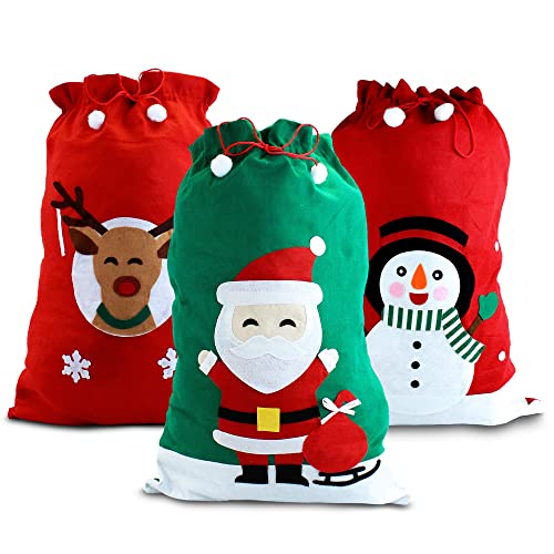 eBuyGB Giant Father Christmas Santa Sack, Polyester, Green