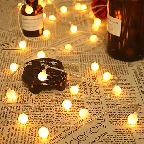 Zorela Globe String Lights, 15M/49ft 100 LED Fairy Lights USB or Battery Powered, 8 Modes Christmas Lights Outdoor Indoor with Remote & Timer for Home, Balcony, Patio, Gazebo and Garden