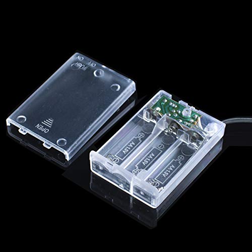 Star Fairy Lights, 6M 40Pcs LED Battery Powered String Lights, Two Mode Monochrom and Shining Decoration Lightning for Christmas Wedding Birthday Valentine Party Bedroom Indoor&Outdoor (Warm White)