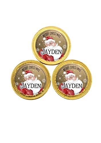 Personalised Chocolate Coins Christmas Nice List