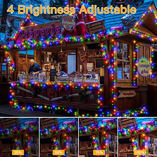 Ollny Fairy Lights Plug in - 20m 200 LED Fairy Lights Outdoor Waterproof, Remote/8 Modes/Timer - Colour String Lights Mains Powered for Outside/Indoor/Garden/Party/Christmas Decorations Lights