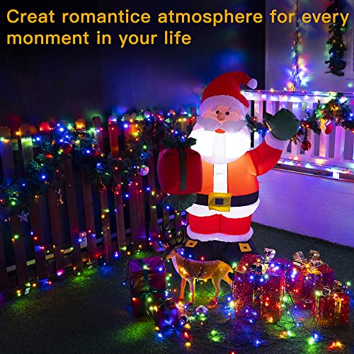 Ollny Fairy Lights Plug in - 20m 200 LED Fairy Lights Outdoor Waterproof, Remote/8 Modes/Timer - Colour String Lights Mains Powered for Outside/Indoor/Garden/Party/Christmas Decorations Lights