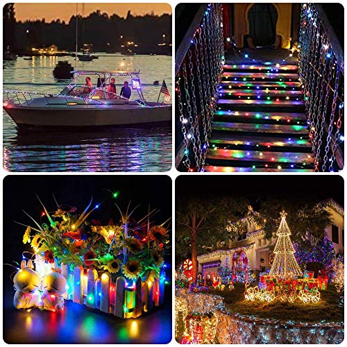 NEXVIN Copper Wire Fairy Lights Plug in, 20M 200 LED Multicoloured String Lights Mains Powered, Waterproof, Remote & Timer, 8 Modes Wire Lights for Christmas Decorations