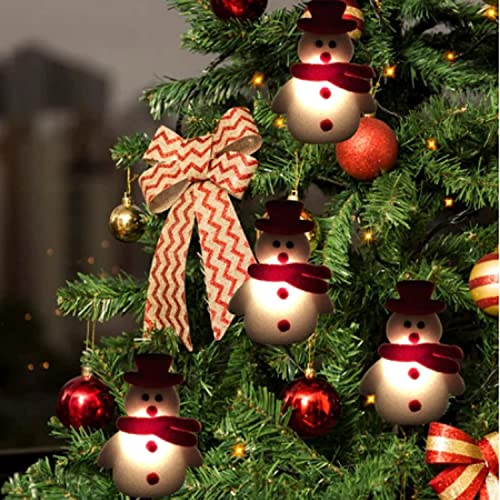 Christmas decorationsChristmas Snowman String Lights - Santa Claus String Battery Operated Lights with 10 LEDs,for Indoor Outdoor Christmas Tree Garden Party Livingroom Bedroom Decoration
