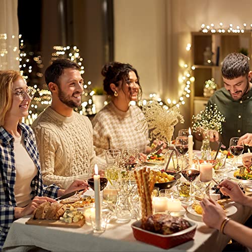 Olsen & Smith Christmas Decorations Fairy Lights 30m 98ft with 300 LEDs Xmas Warm White Indoor Fairy Lights for Living Room Hallway Conservatory 8 Lighting Modes Mains Powered