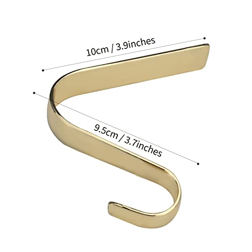 4-piece set Christmas stocking hook.Mantle Christmas stocking rack,non-slip safety stocking hanger.Suitable for Christmas home decoration