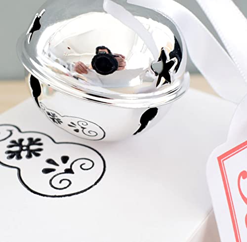 A Christmas 'Believe' Bell, SILVER Polar Express Jingle bell Believe Charm Santa Christmas Eve Box Stocking Filler. Kids Christmas fun