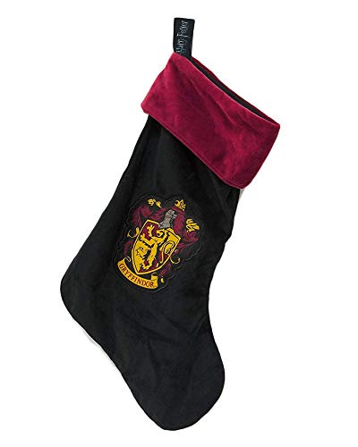 Gryffindor Harry Potter Fleece Christmas Stocking Woven Badge 47x30cm