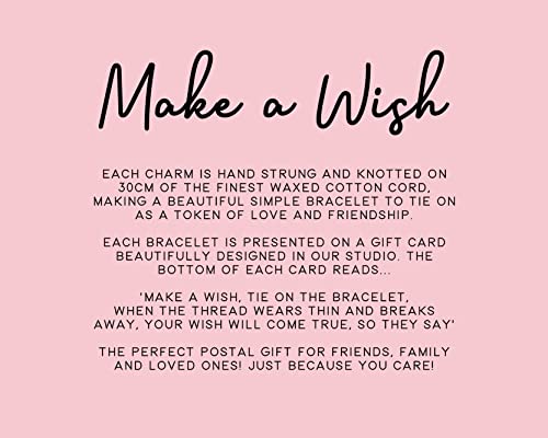 Christmas Wish Bracelet Robins Appear when Loved ones are Near - Stocking Filler Christmas Bracelet - Wish Strings Wish Bracelet, Make a Wish, Thoughtful Gift, Letterbox Gift