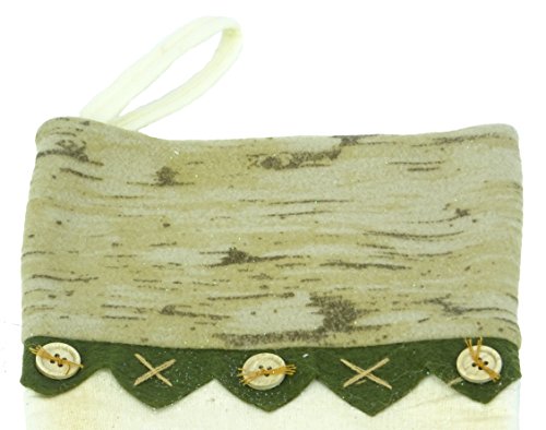 Christmas Concepts® 50cm (20") Cotton/Felt Traditional Christmas Stocking With Snowman Design