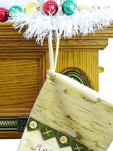 Christmas Concepts® 50cm (20") Cotton/Felt Traditional Christmas Stocking With Snowman Design