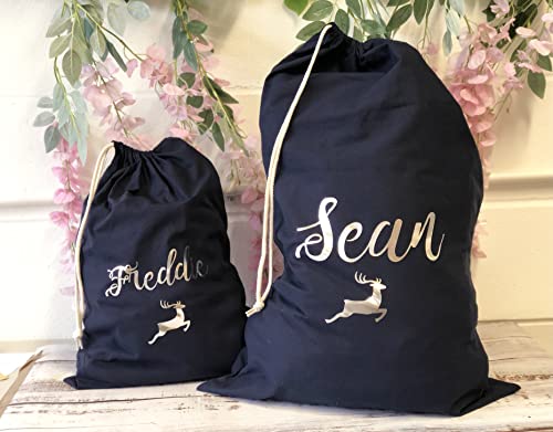 Personalised Christmas Santa Sack Stocking (Red Large)