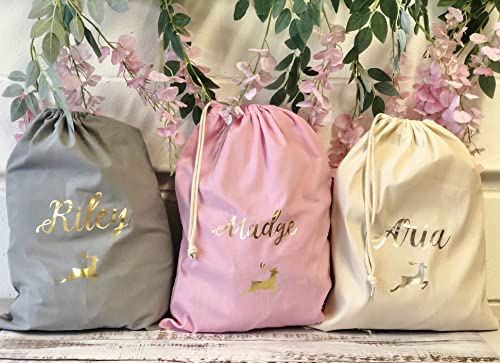 Personalised Christmas Santa Sack Stocking (Red Large)