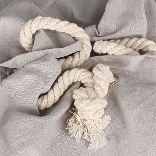 TRIXES Large Grey Canvas Christmas Stocking Reindeer Sack/Bag 70cm x 45cm - Perfect for Xmas Presents or Improving Your Stocking Gifts - Great for Kids/Adults