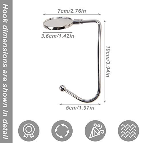 KEYIDO 4 Pack Christmas Stocking Hooks Stocking Holder for Mantle Fireplace Metal Xmas Hooks Hangers with Anti Skid Safety Hang Grip for Christmas Party Decoration