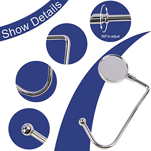 KEYIDO 4 Pack Christmas Stocking Hooks Stocking Holder for Mantle Fireplace Metal Xmas Hooks Hangers with Anti Skid Safety Hang Grip for Christmas Party Decoration