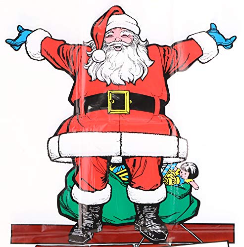 Christmas Concepts® Pack Of 4-75cm Plastic Giant Santa Sacks - Christmas Stockings (Santa Design)