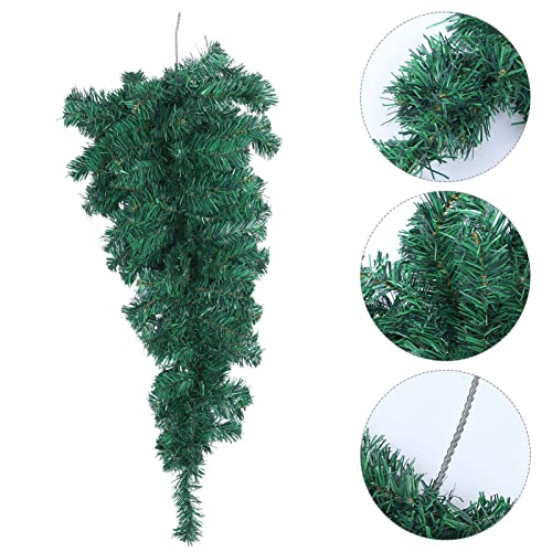 FOMIYES Christmas Teardrop Swag Artificial Pine Swags Mailbox Swag Front Door Teardrop Wreath for Holiday Christmas Decoration 90cm