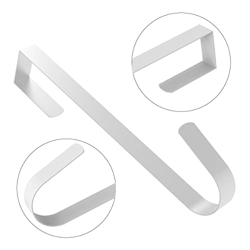 ANSIO Christmas Wreath Hanger for Front Door, 12.5'' /31.7cm Wreath Holder for Christmas Decor - Pack of 1 - White