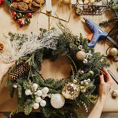 Qaziuy Christmas Wreath Natural Grapevine Wreath, Vine Branch Wreath Rattan Wreath for DIY Craft Wreath Front Door Wall Hanging Party Decor Wedding Supplies 20cm