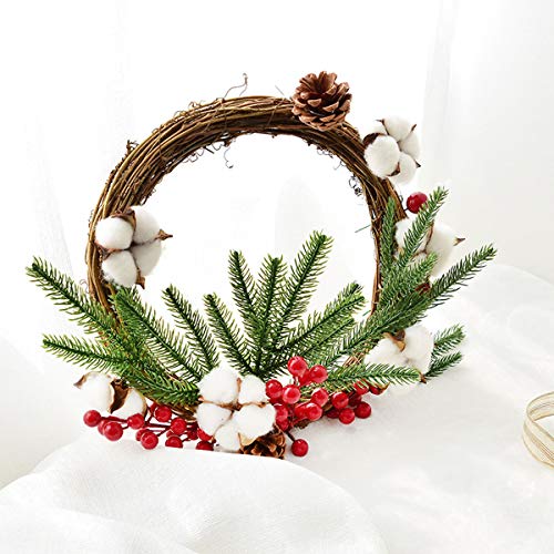 DBAILY 4pcs Natural Grapevine Wreathes Vine Branch Wreath Christmas Autumn Rattan Wreath Halloween Wreaths for Front Door for Halloween Easter Wall Hanging Wedding Holidays New Year Garden